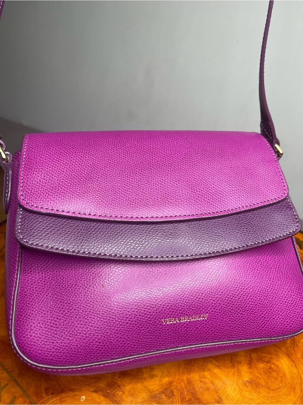 Vera Bradley Magenta and Plum Crossbody Bag
